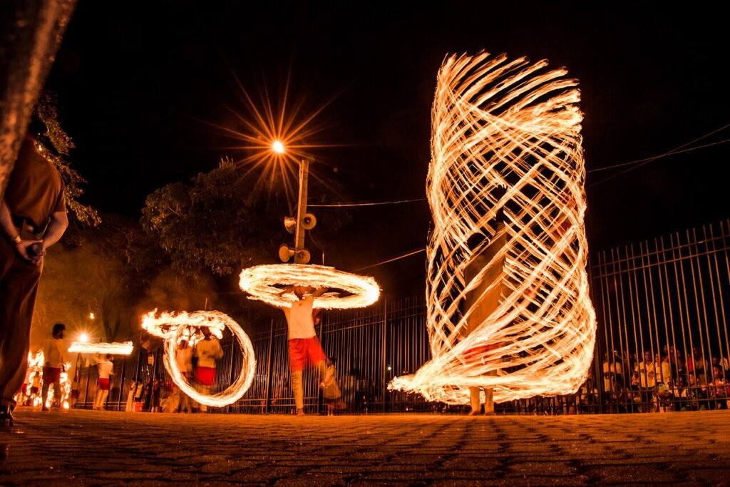 Fire Dancers of Esala Perahera