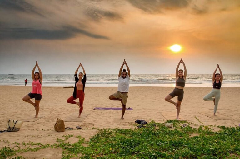 Yoga on Beach