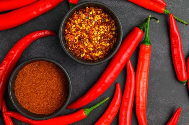 Chilli Flakes and Chilli Powder