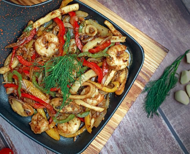 Seafood Dish With Pepper